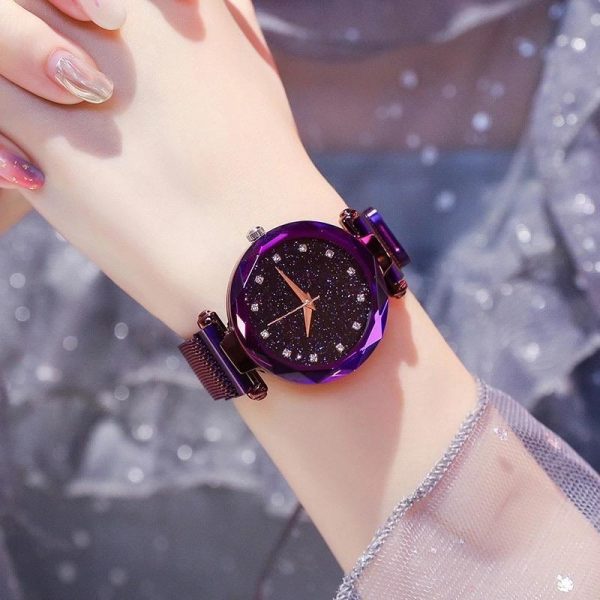 Fashion Ladies Watch Magnet Clasp Adjusting Strap Beautiful Elegant Women’S Watch - Image 2