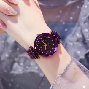 Fashion Ladies Watch Magnet Clasp Adjusting Strap Beautiful Elegant Women’S Watch